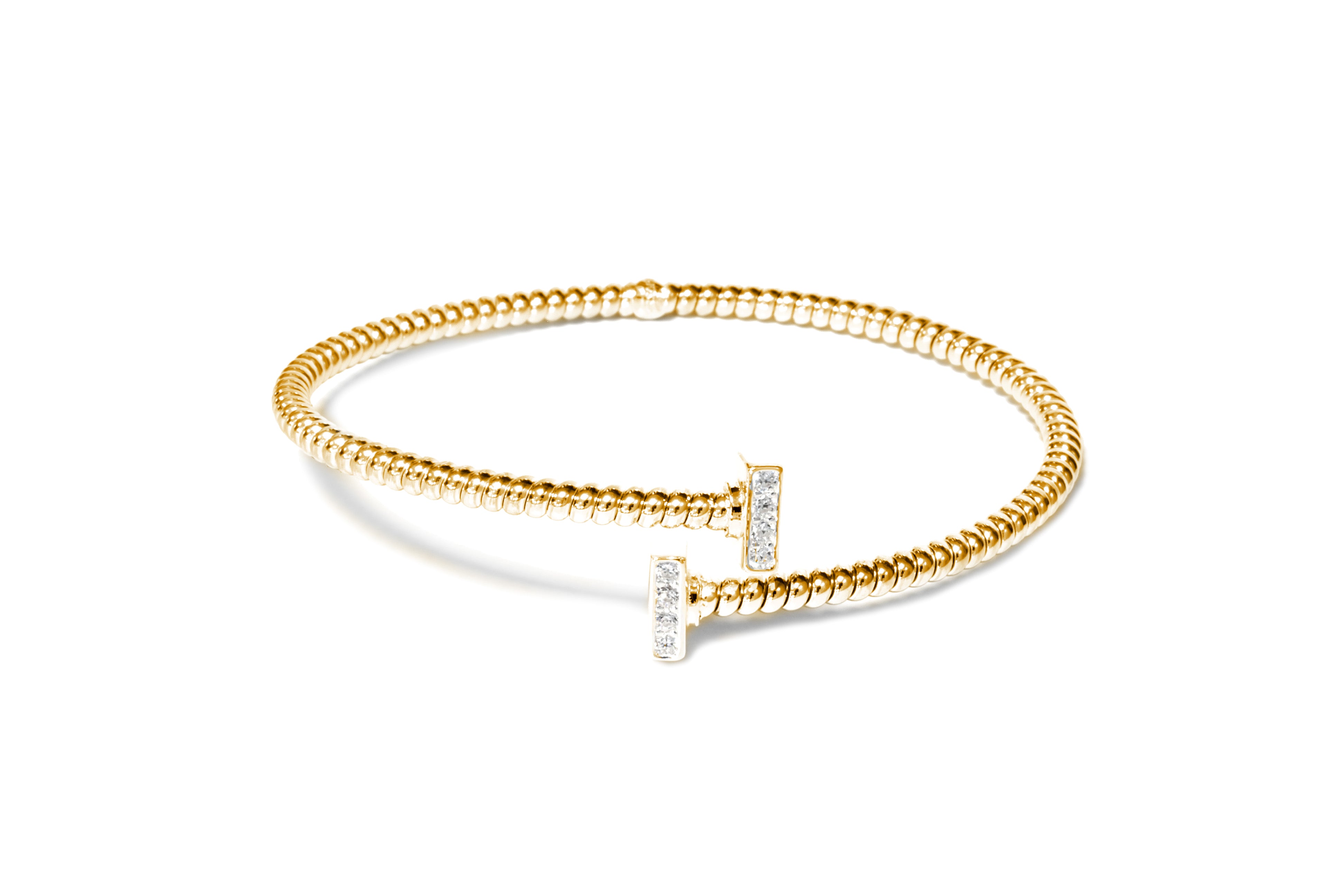 Bracciale Borsari Iside "Tiffany"  2 in Argento 925 con placcatura in oro 2 micron Donna