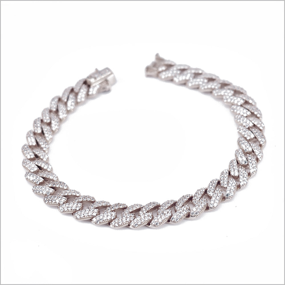 Bracciale Grumetta in Argento 925 Donna con Zirconi - Traversi