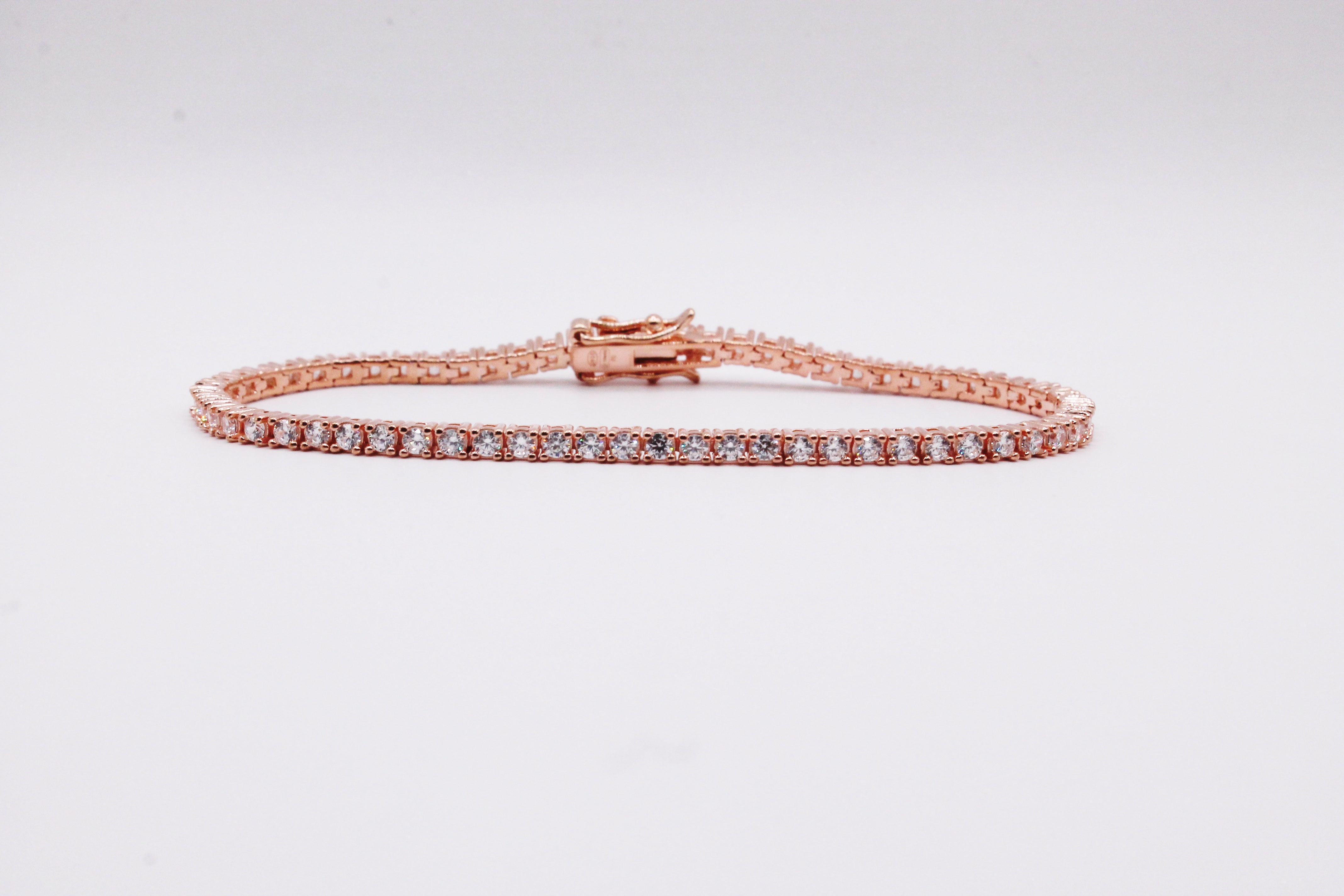 Bracciale Tennis Rosè 2mm in Argento 925 Uomo / Donna - Traversi