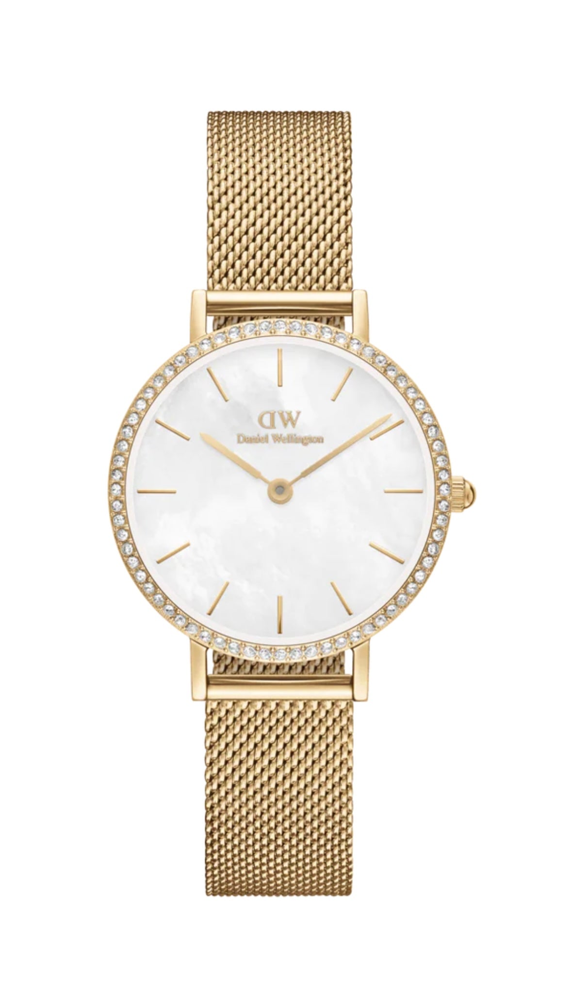 Petite Lumine Bezel Evergold MOP 28mm - Daniel Wellington