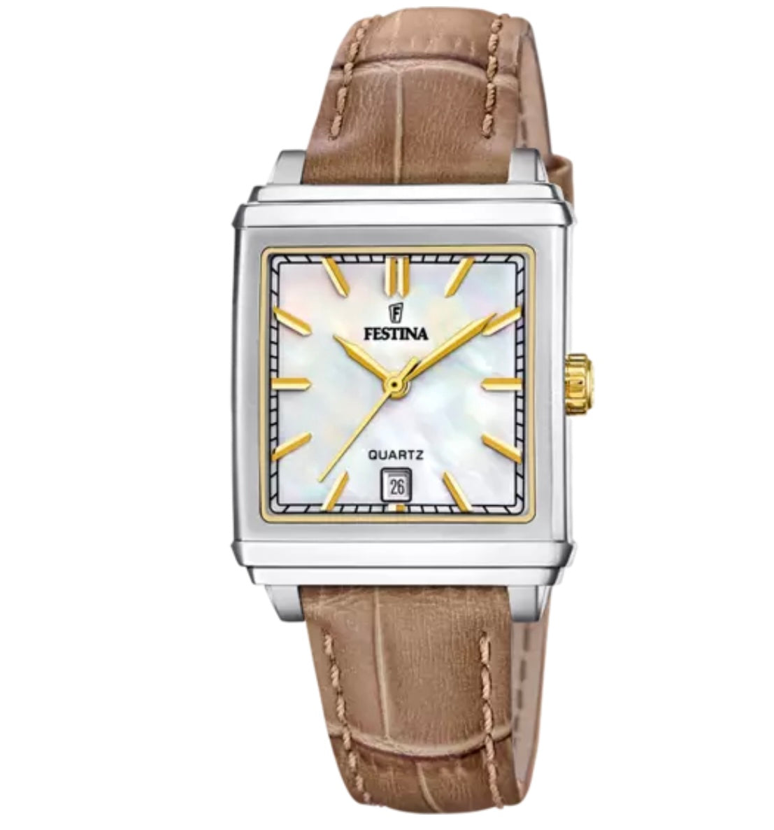 Orologio Beige Cinghia Pelle 27mm - Festina