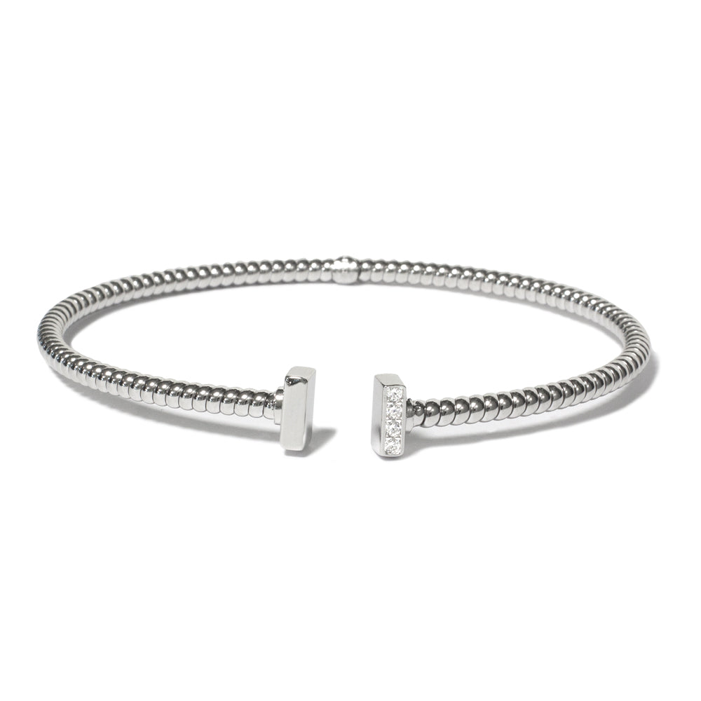 Bracciale Borsari Iside "Tiffany" in Argento 925 con placcatura in oro 2 micron Donna